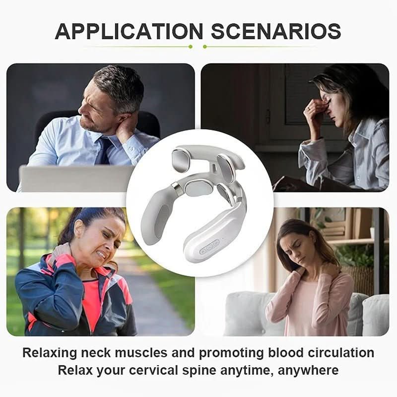 Nackmassageapparat 4-i-1 med Värme och Vibration 2