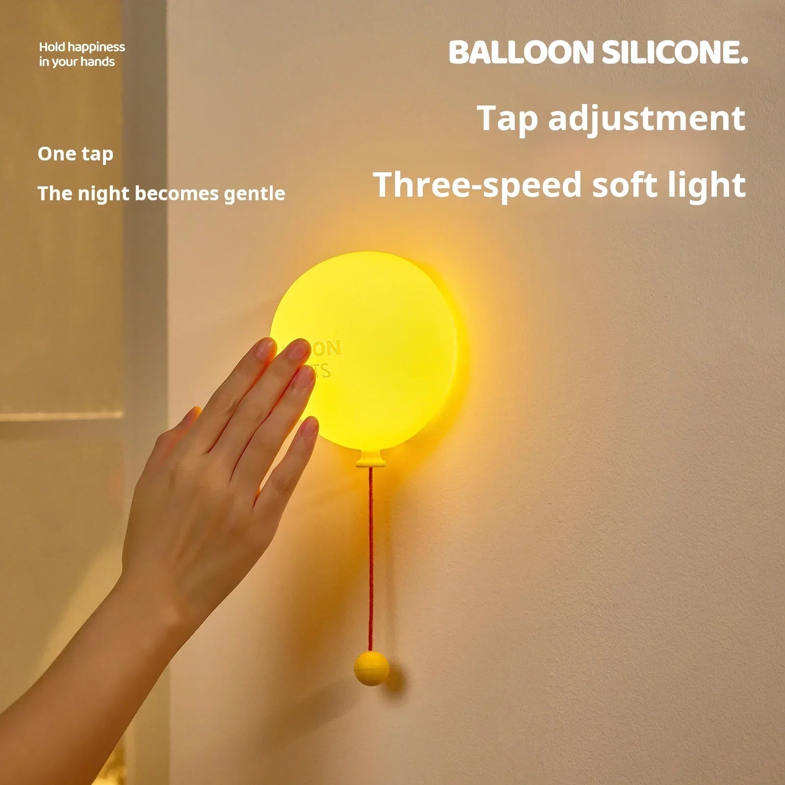 Nattlampa Ballong Med Mjuk Glöd 4