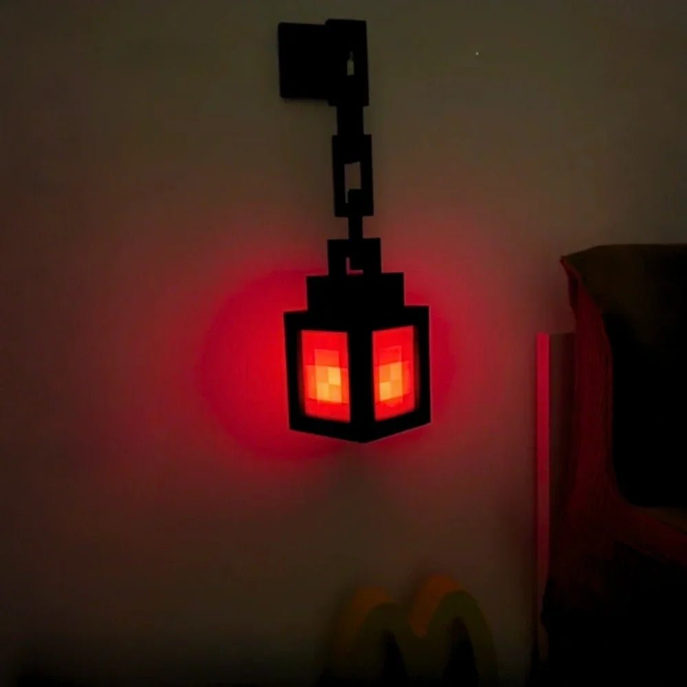 Nattlampa LED Pixeldesign Retro Spelstil Uppladdningsbar 2