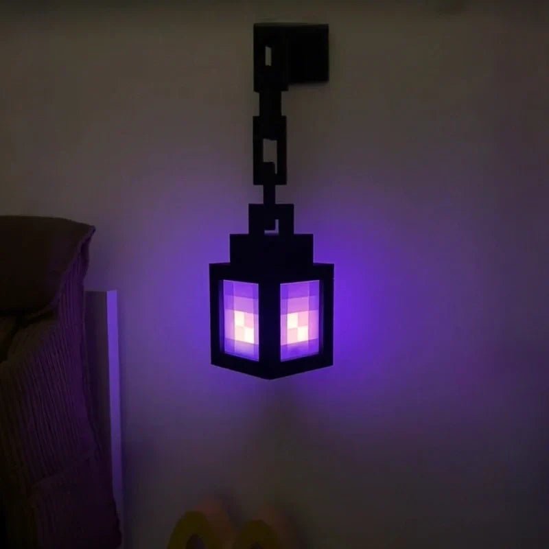 Nattlampa LED Pixeldesign Retro Spelstil Uppladdningsbar 6