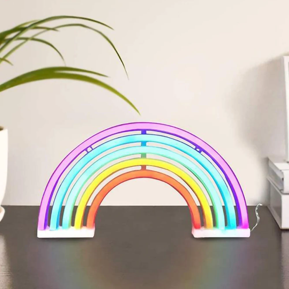 Nattlampa med Regnbågsdesign 2