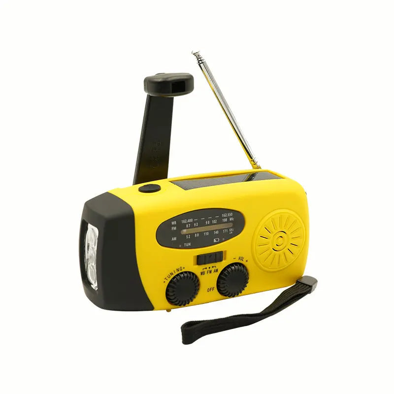 Nödbatteri Radio med Solpanel och LED-lampa 7