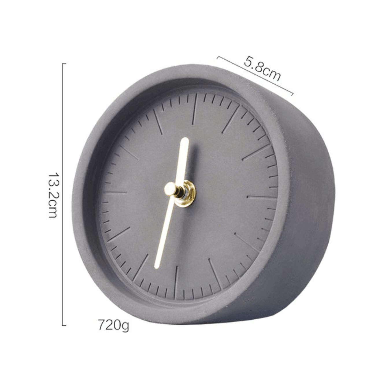 Nordisk Cement Bordsklocka Modern Design 4