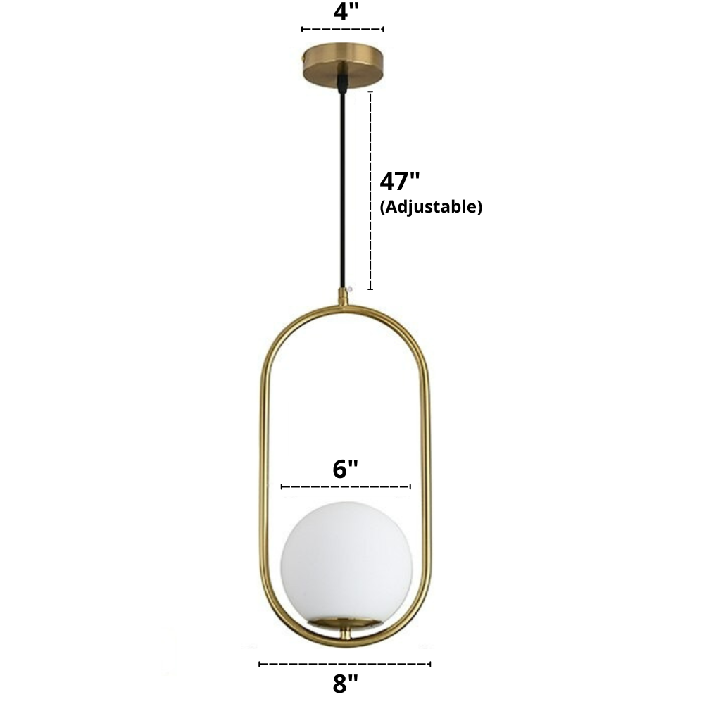 Nordisk Pendellampa i Glas 0