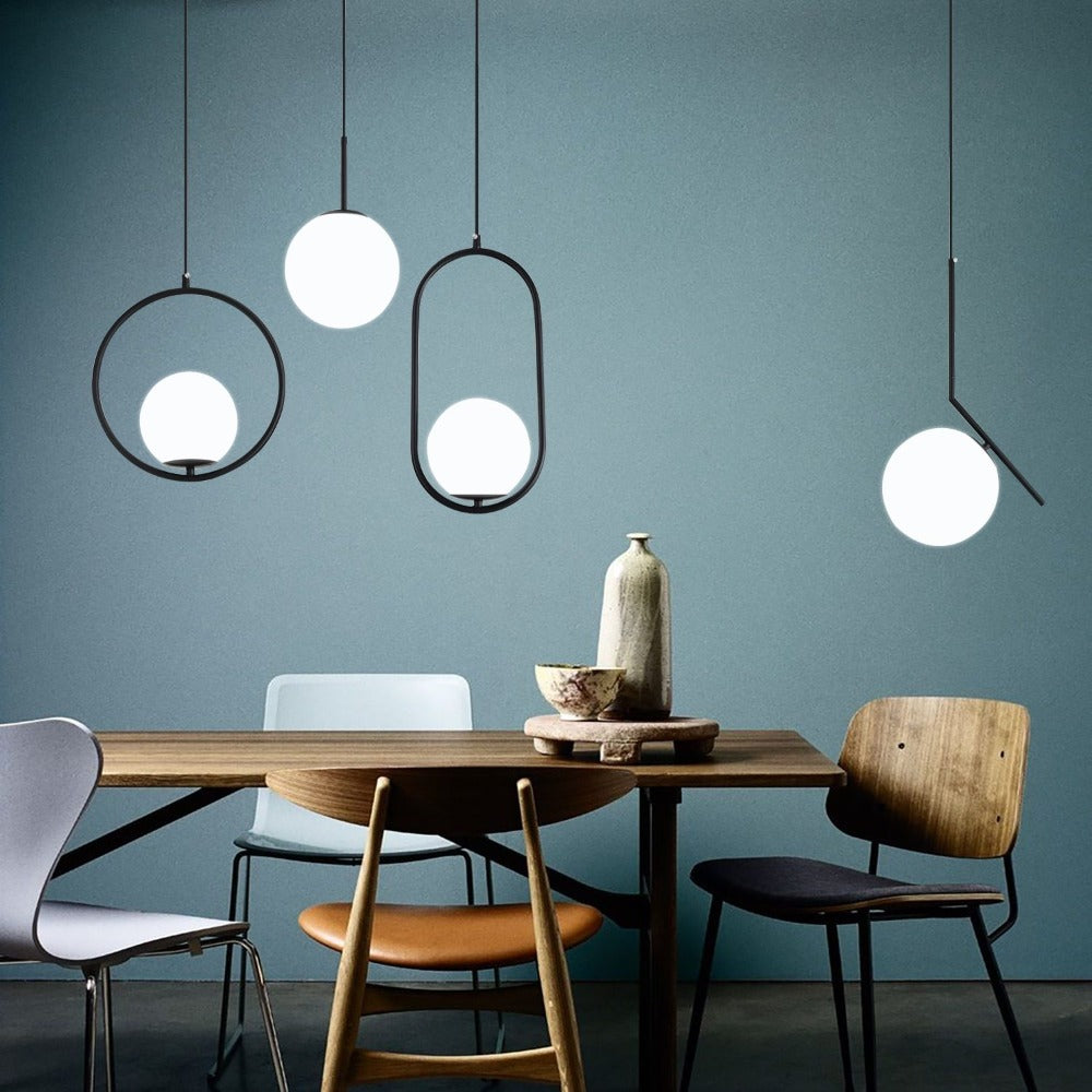 Nordisk Pendellampa i Glas 1