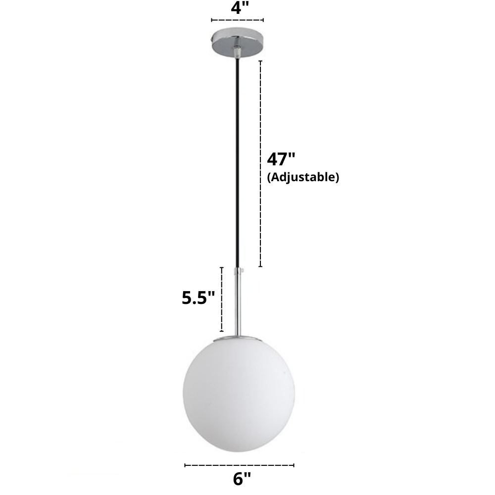 Nordisk Pendellampa i Glas 12