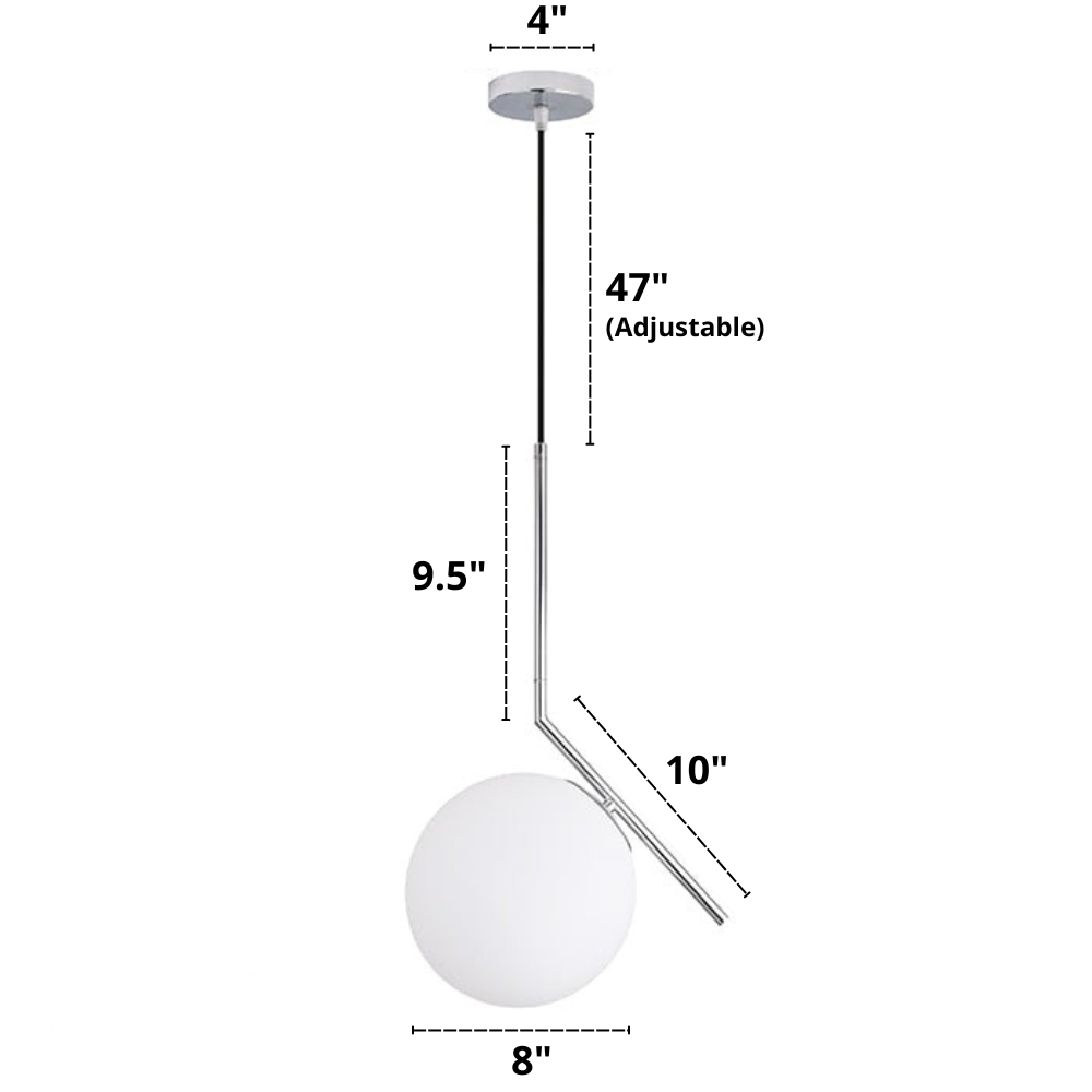 Nordisk Pendellampa i Glas 13