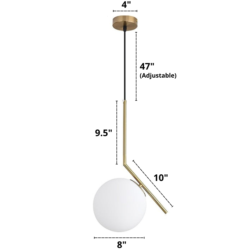 Nordisk Pendellampa i Glas 14