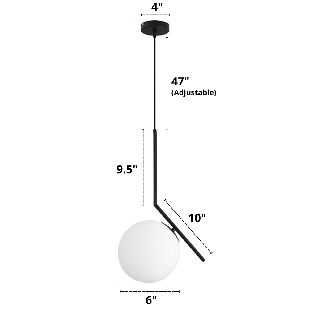 Nordisk Pendellampa i Glas 15