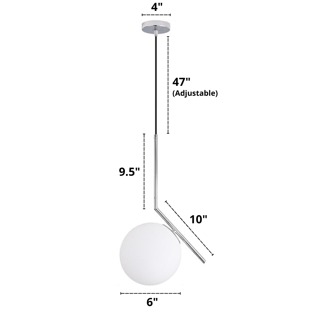 Nordisk Pendellampa i Glas 18