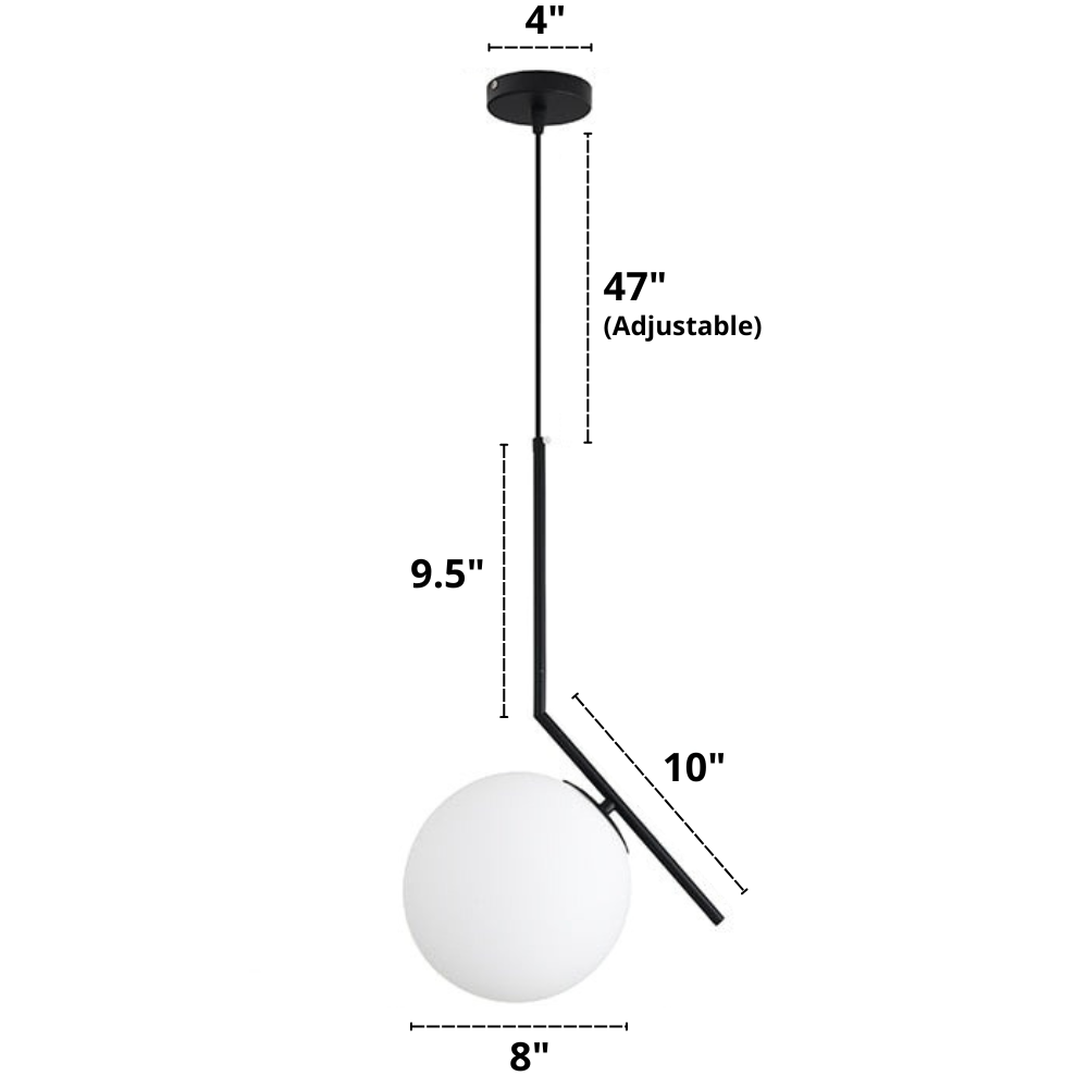 Nordisk Pendellampa i Glas 19