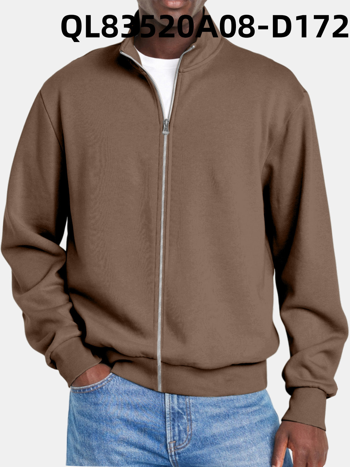 Herrtröja Med Dragkedja Modern Stil