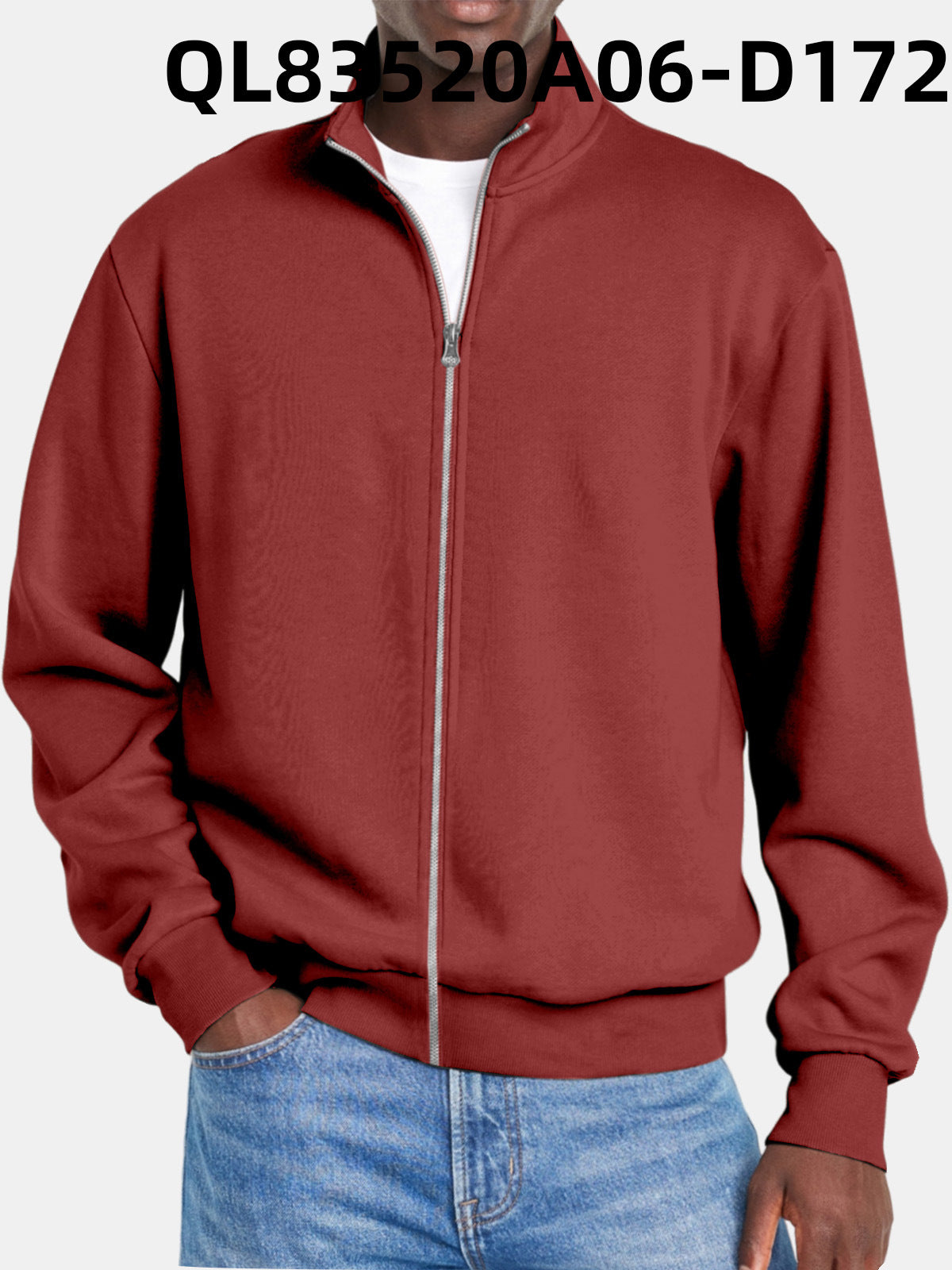 Herrtröja Med Dragkedja Modern Stil