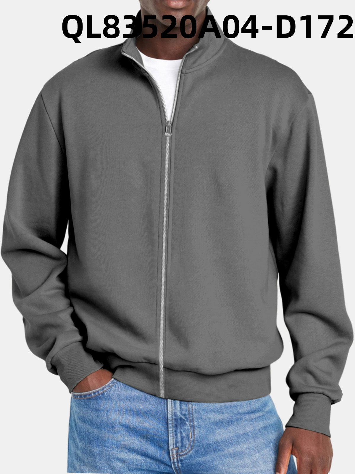 Herrtröja Med Dragkedja Modern Stil