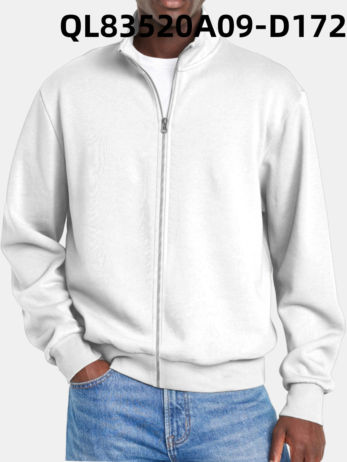 Herrtröja Med Dragkedja Modern Stil