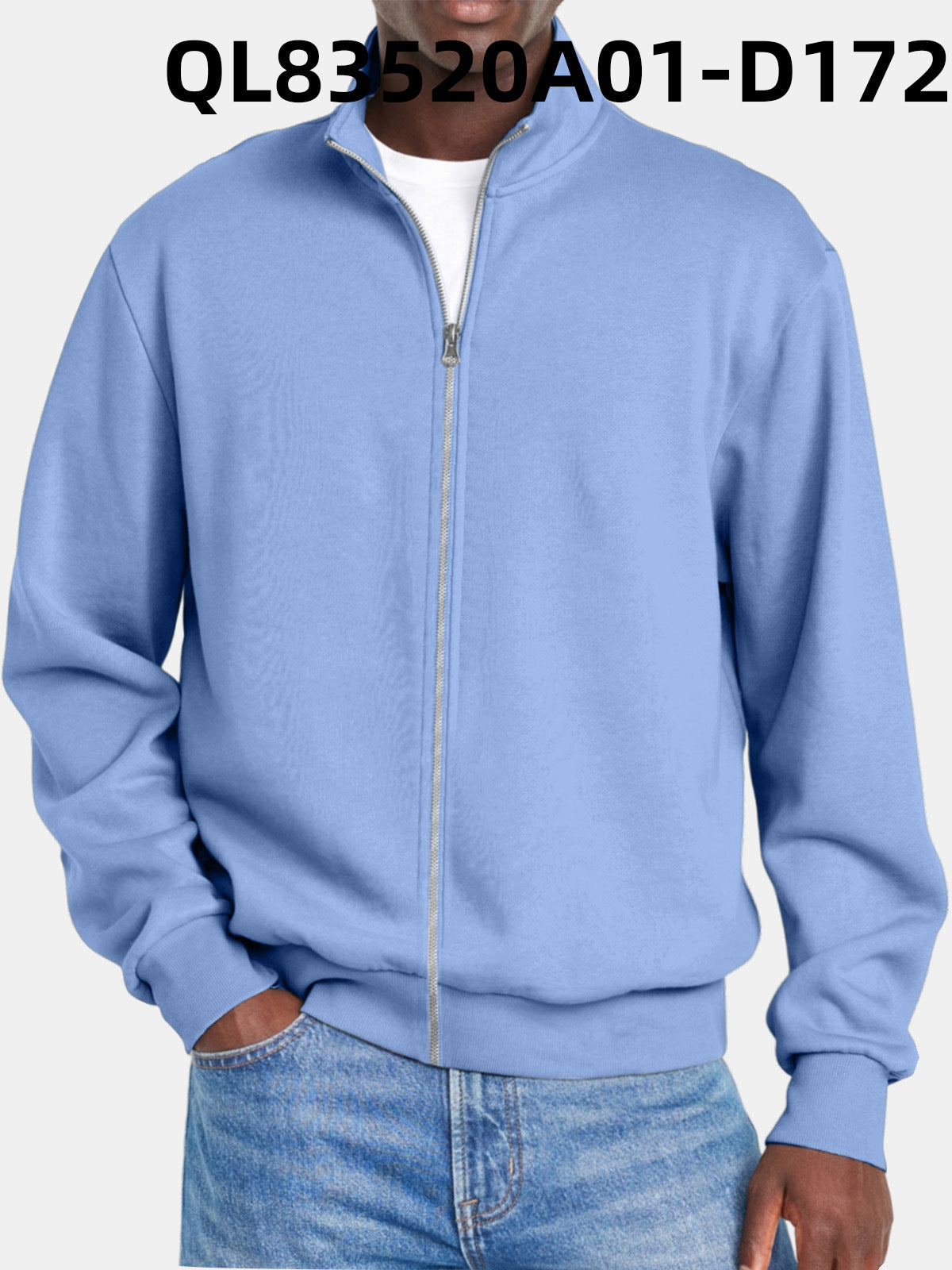 Herrtröja Med Dragkedja Modern Stil