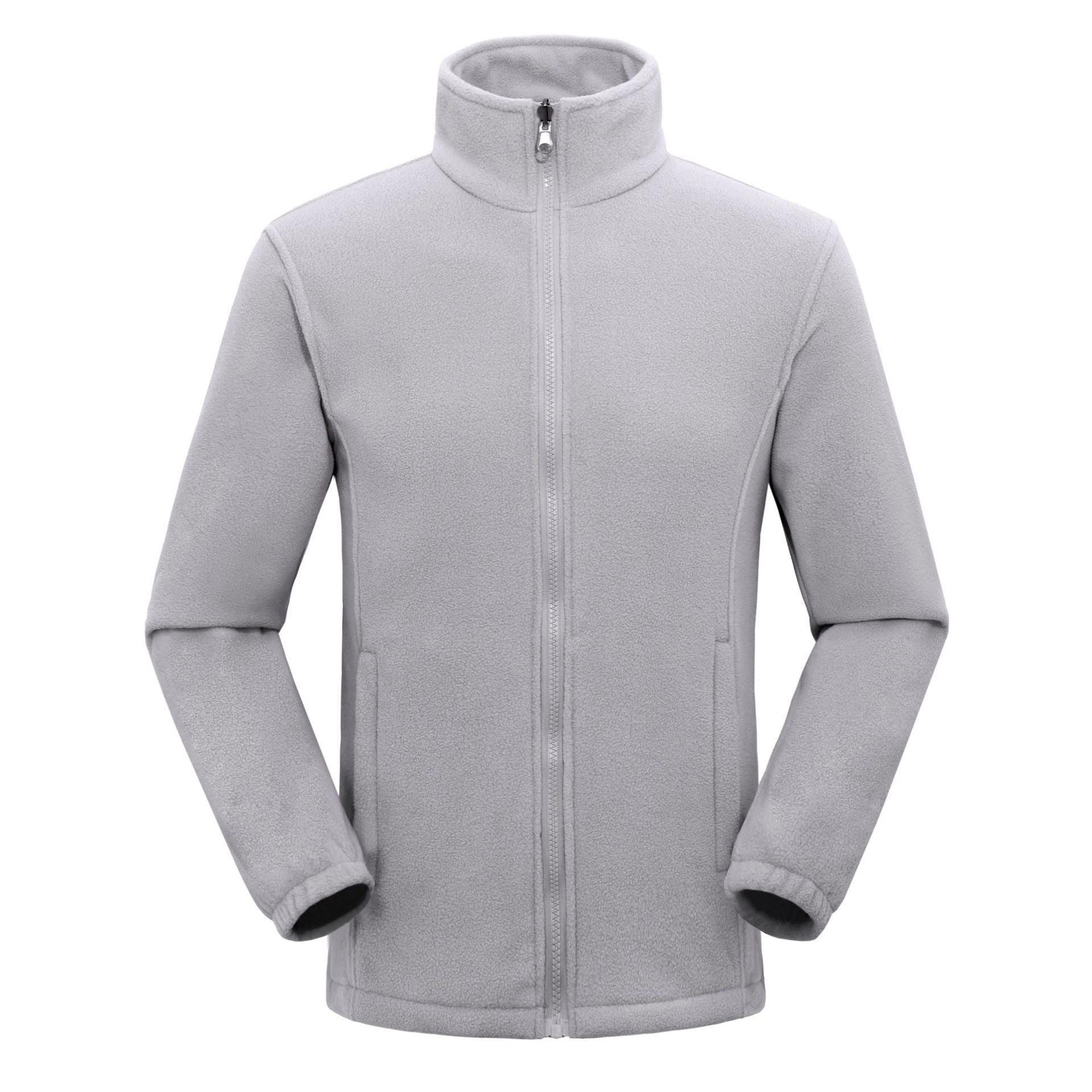 Lätt fleecejacka med full dragkedja för kvinnor