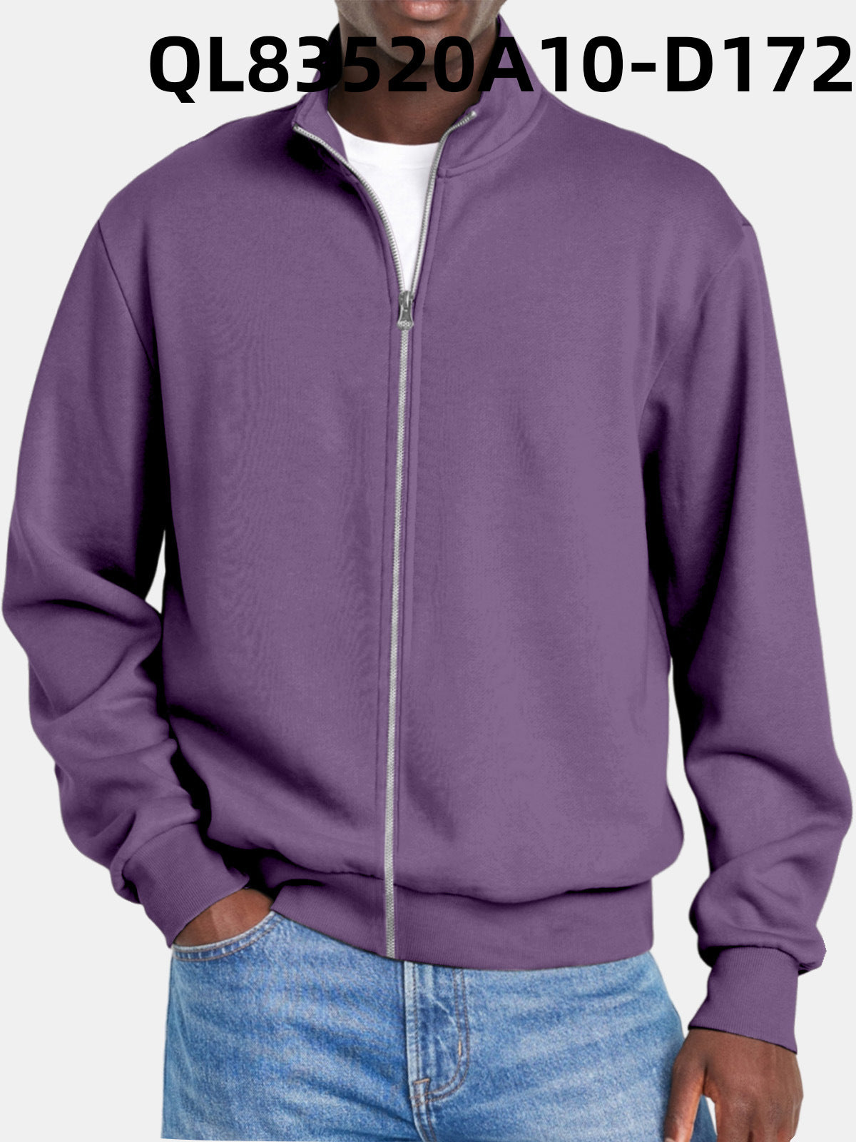 Herrtröja Med Dragkedja Modern Stil