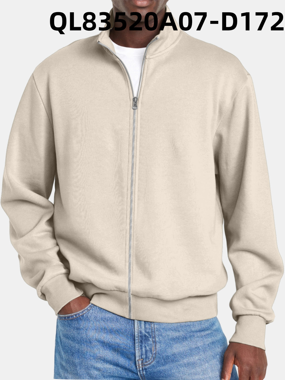 Herrtröja Med Dragkedja Modern Stil