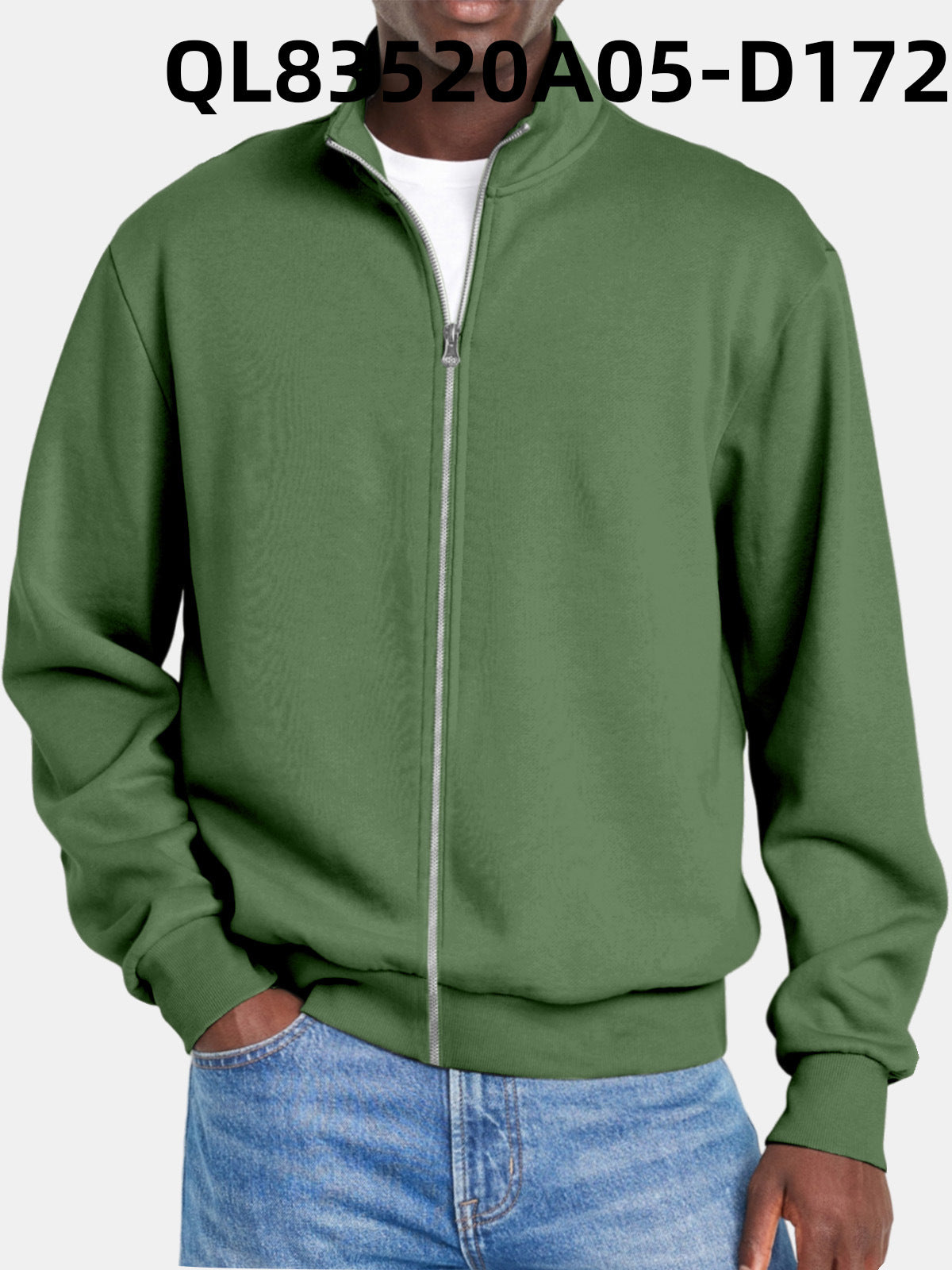 Herrtröja Med Dragkedja Modern Stil