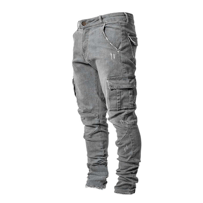 Herr Cargo Jeans Flexibel Denim