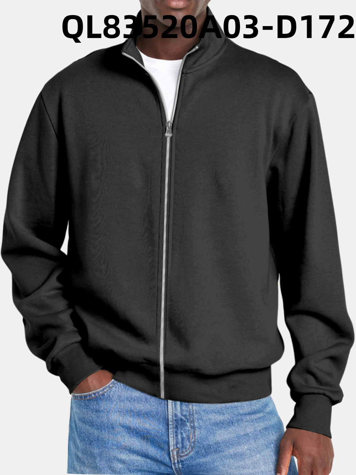 Herrtröja Med Dragkedja Modern Stil