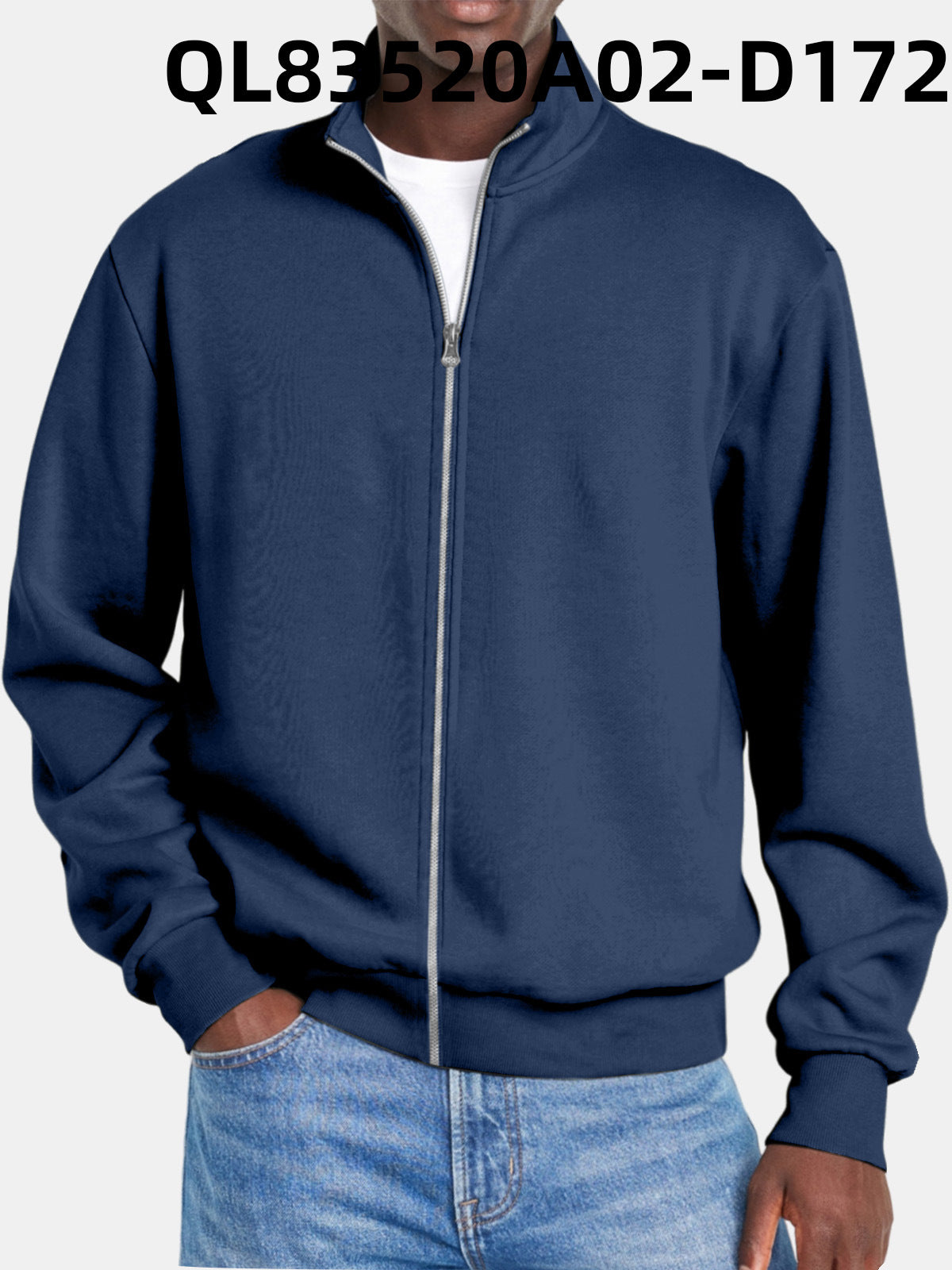 Herrtröja Med Dragkedja Modern Stil