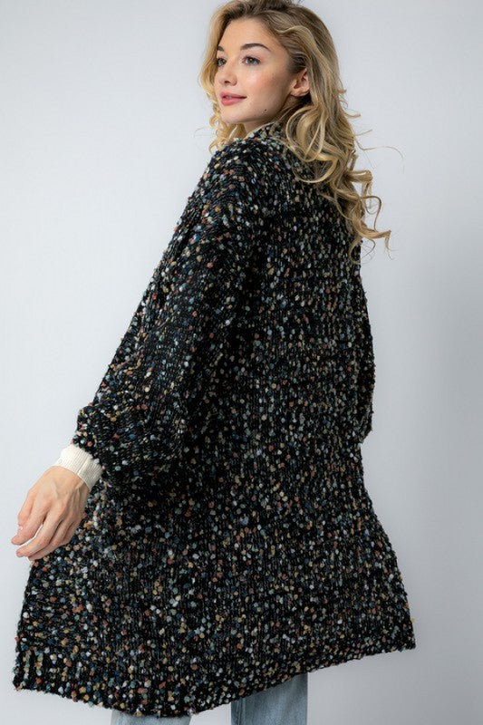 Oversized Cardigan Marled Knit för Damer 2