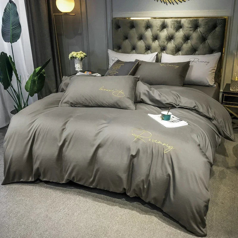 Påslakan med Broderi - Sängkläder för Elegant Sovrum 2