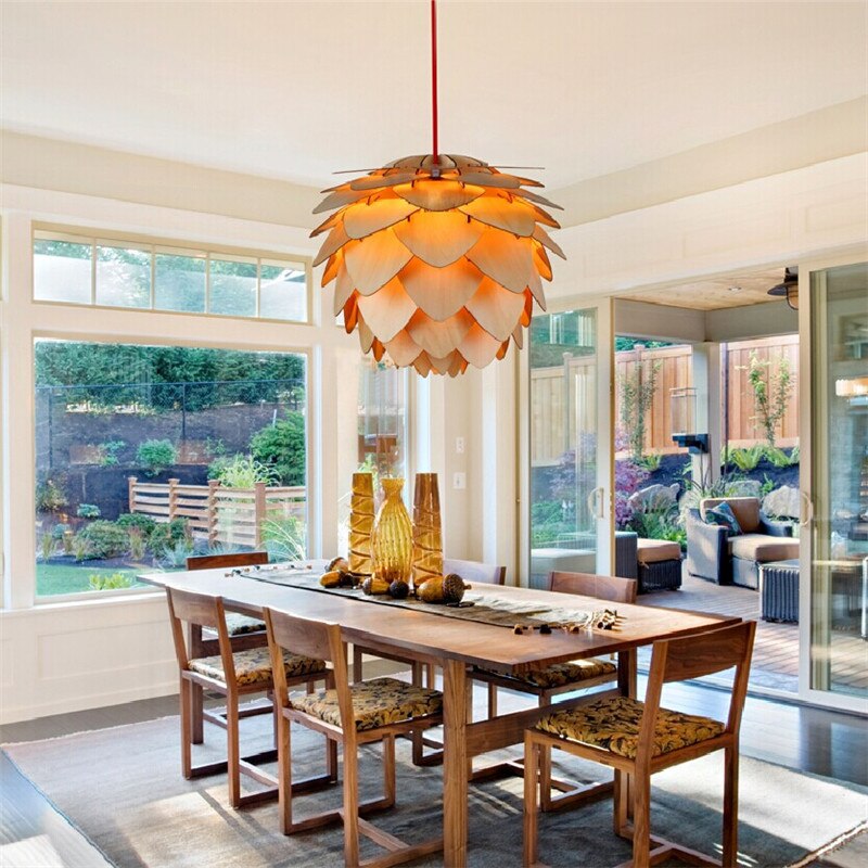 Pendellampa Kök Med Kottedesign För En Naturlig Atmosfär 5