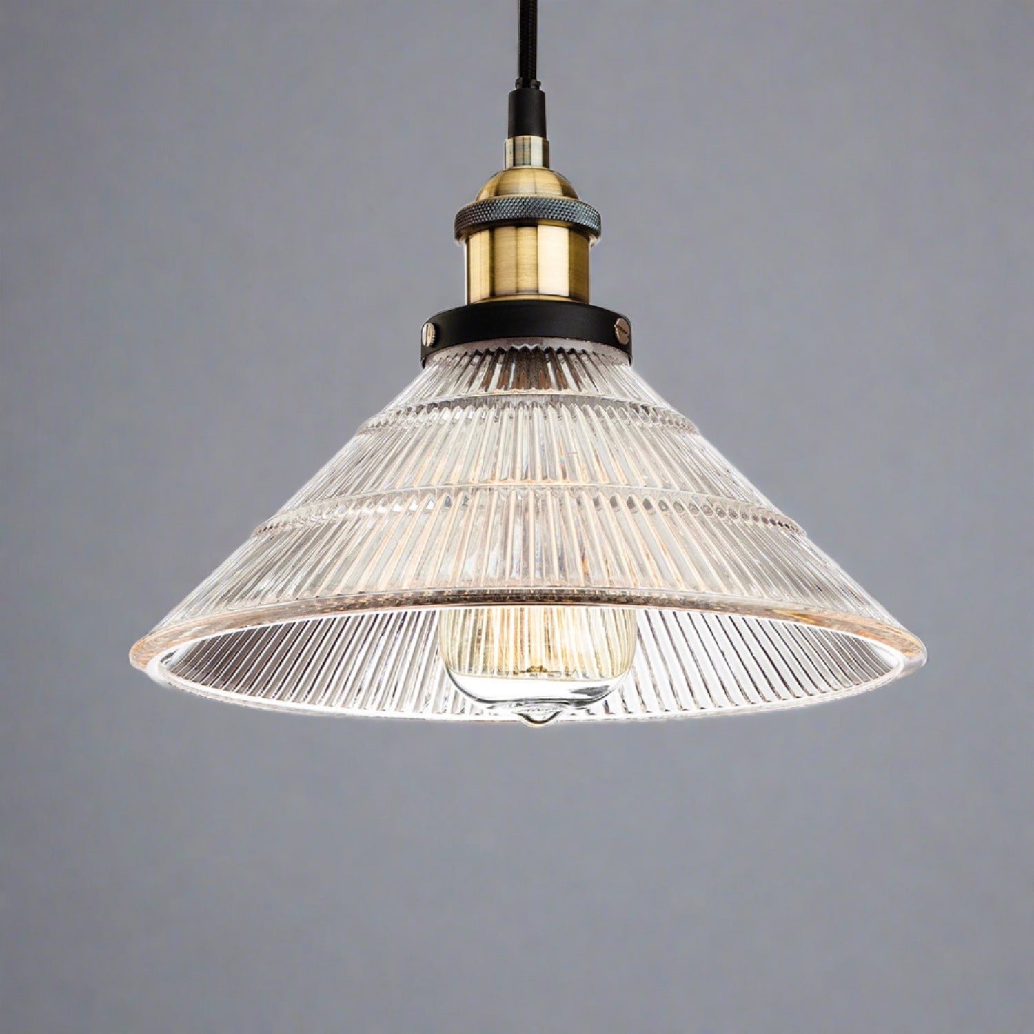 Pendellampa Kök Retro Prismatisk Design Justerbar Kabel 0