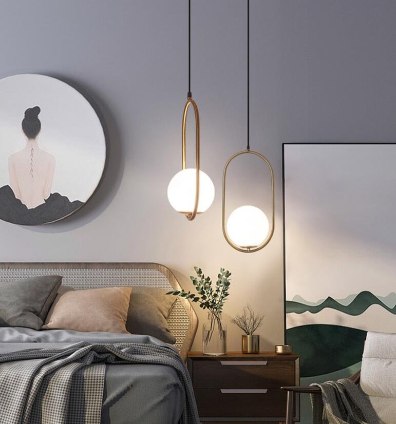 Pendellampa i Glas med Justerbar Upphängning 4