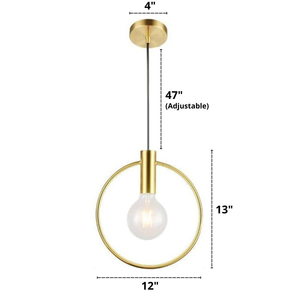 Pendellampa i Glas med Justerbar Upphängning 9