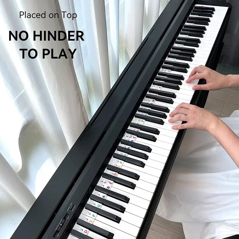 Pianoklaviatur Notetiketter Avtagbara 5