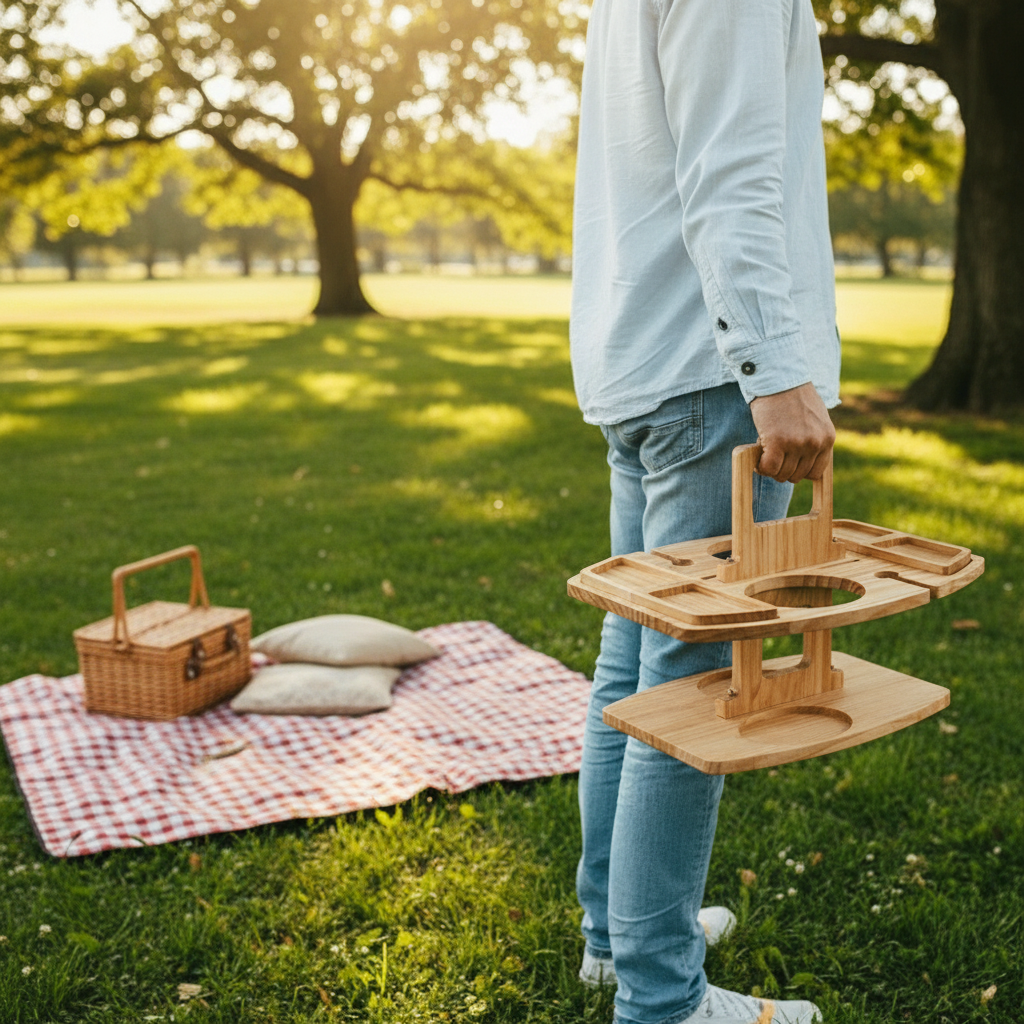 Picknickbord i Trä för Utomhusbruk 6