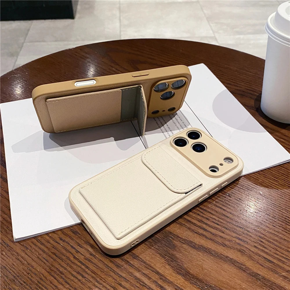 Plånboksfodral för iPhone med kortfack 4
