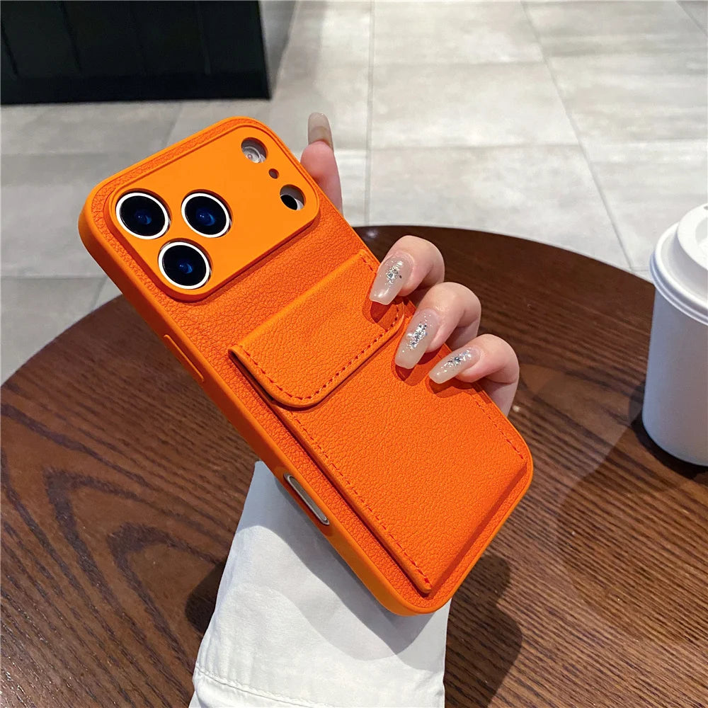 Plånboksfodral för iPhone med kortfack 8