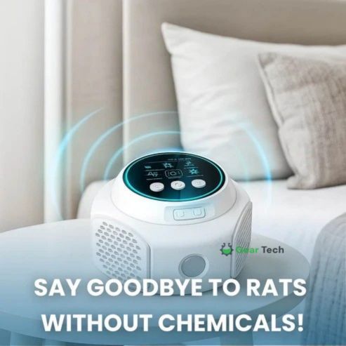 Plug-In Ultrasonic Råttavvisande Enhet för Inomhus- och Utomhusbruk 1