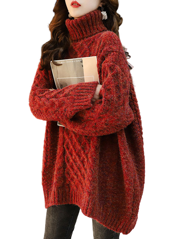 Plus Size Knitted Sweater for Winter 0