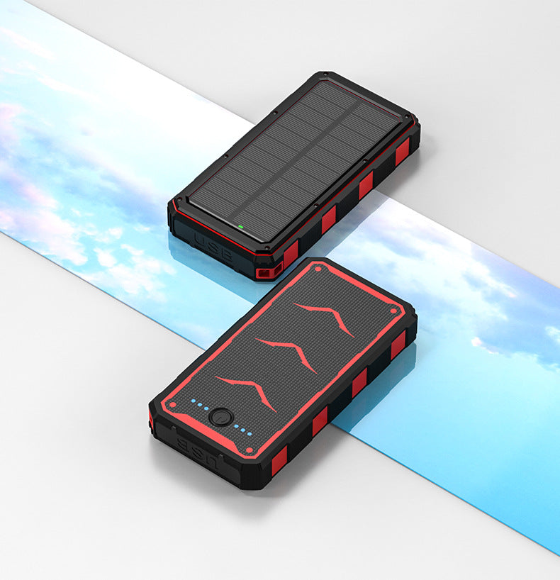 Powerbank med Solceller 20000mAh För Utomhusbruk Kompakt Stötsäker 3