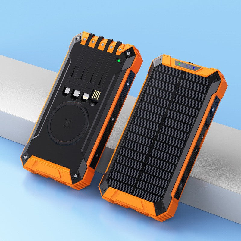 Powerbank med Solceller 20000mAh För Utomhusbruk Kompakt Stötsäker 4