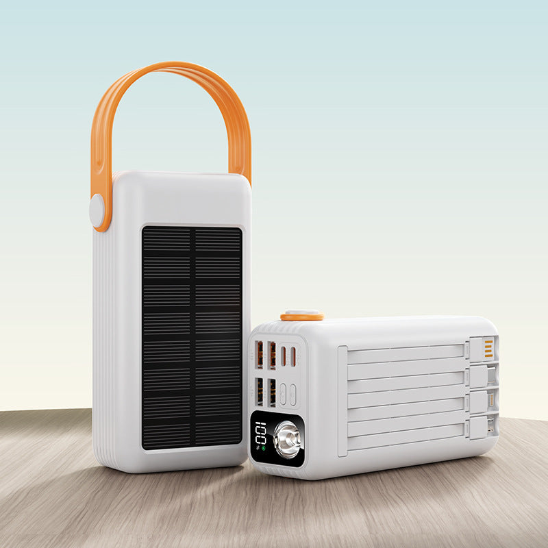 Powerbank med solenergi och flera USB-portar för kvinnor och män 0
