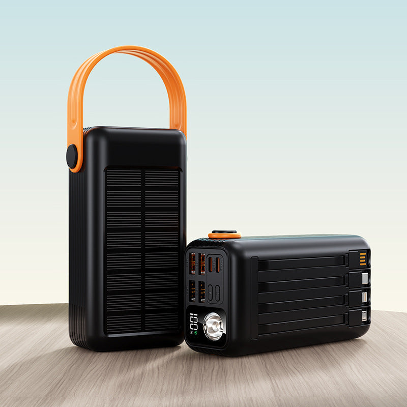 Powerbank med solenergi och flera USB-portar för kvinnor och män 3