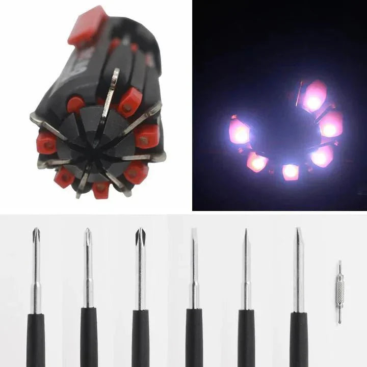 Praktiskt Skruvverktyg med LED-lampa 2
