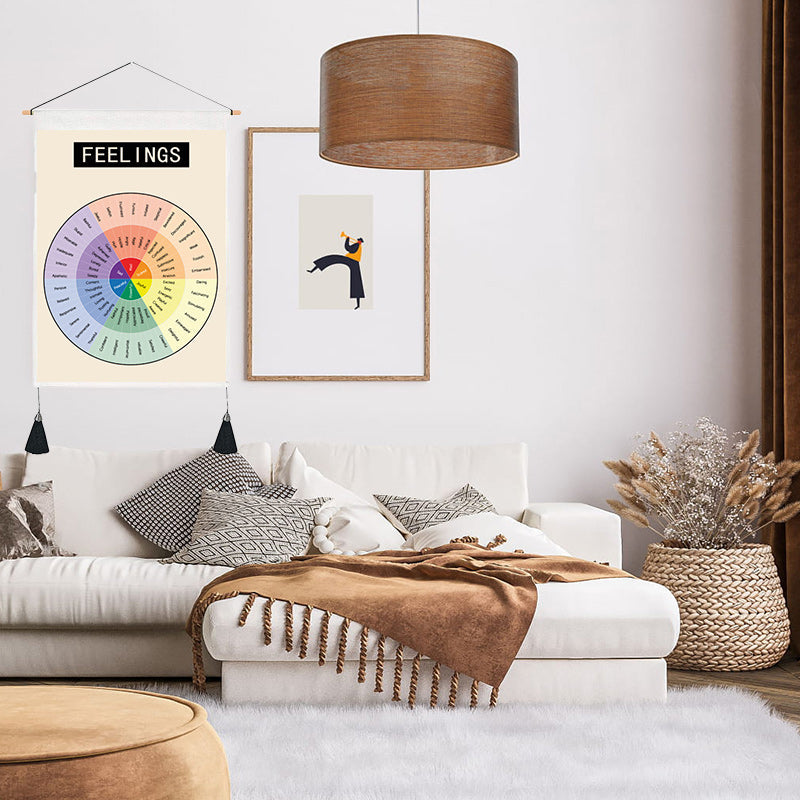 Psykologisk Väggkonst Abstrakt Geometrisk Design för Hem och Kontor 3