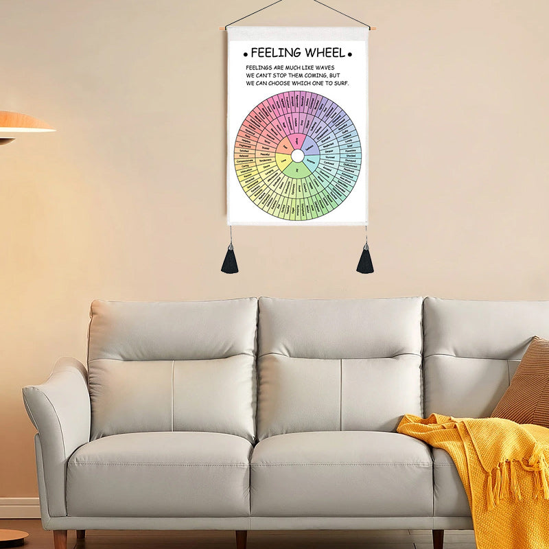 Psykologisk Väggkonst Abstrakt Geometrisk Design för Hem och Kontor 4
