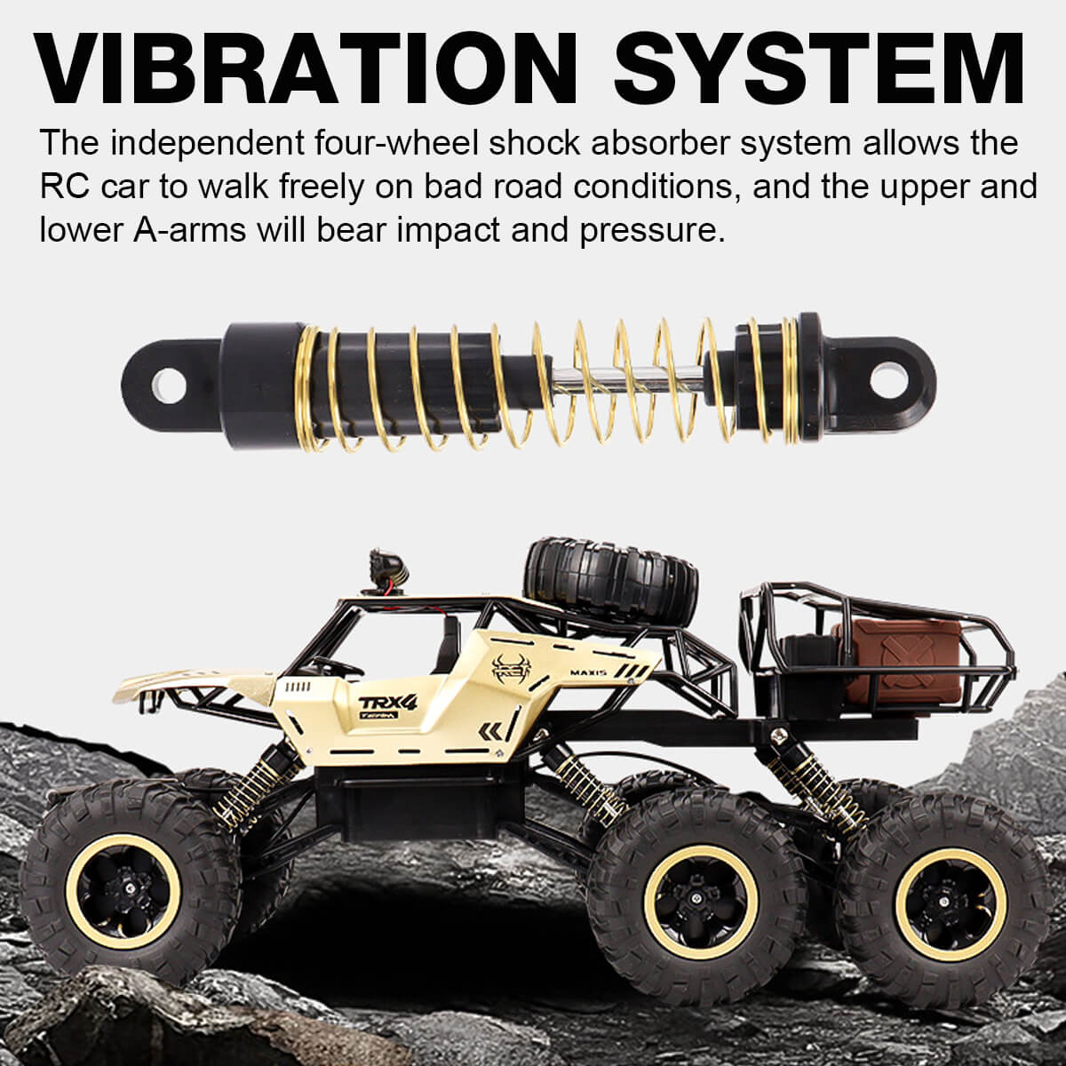RC Monstertruck 6WD Offroad med LED-ljus 4