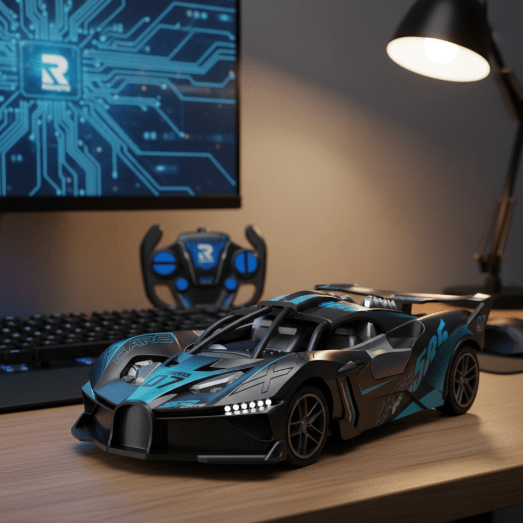 Radiostyrd Bil Barn 1:18 Driftbil med Robust Design och Användarvänlig Fjärrkontroll 1