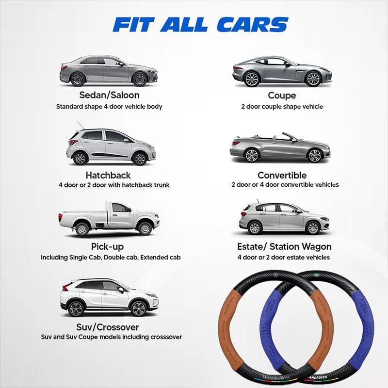 Rattkåpa Bil Halkfri Design 3D-Präglad 8