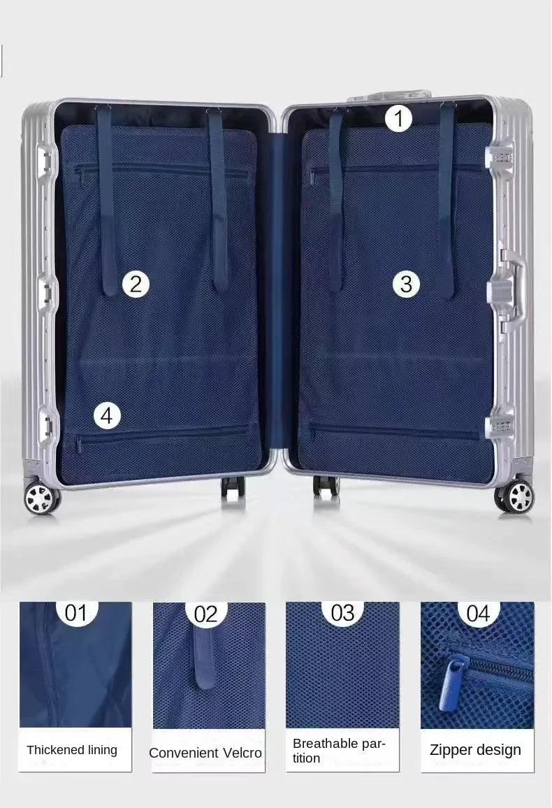 Resväska i Aluminium-Magnesium med Hårt Skal 2